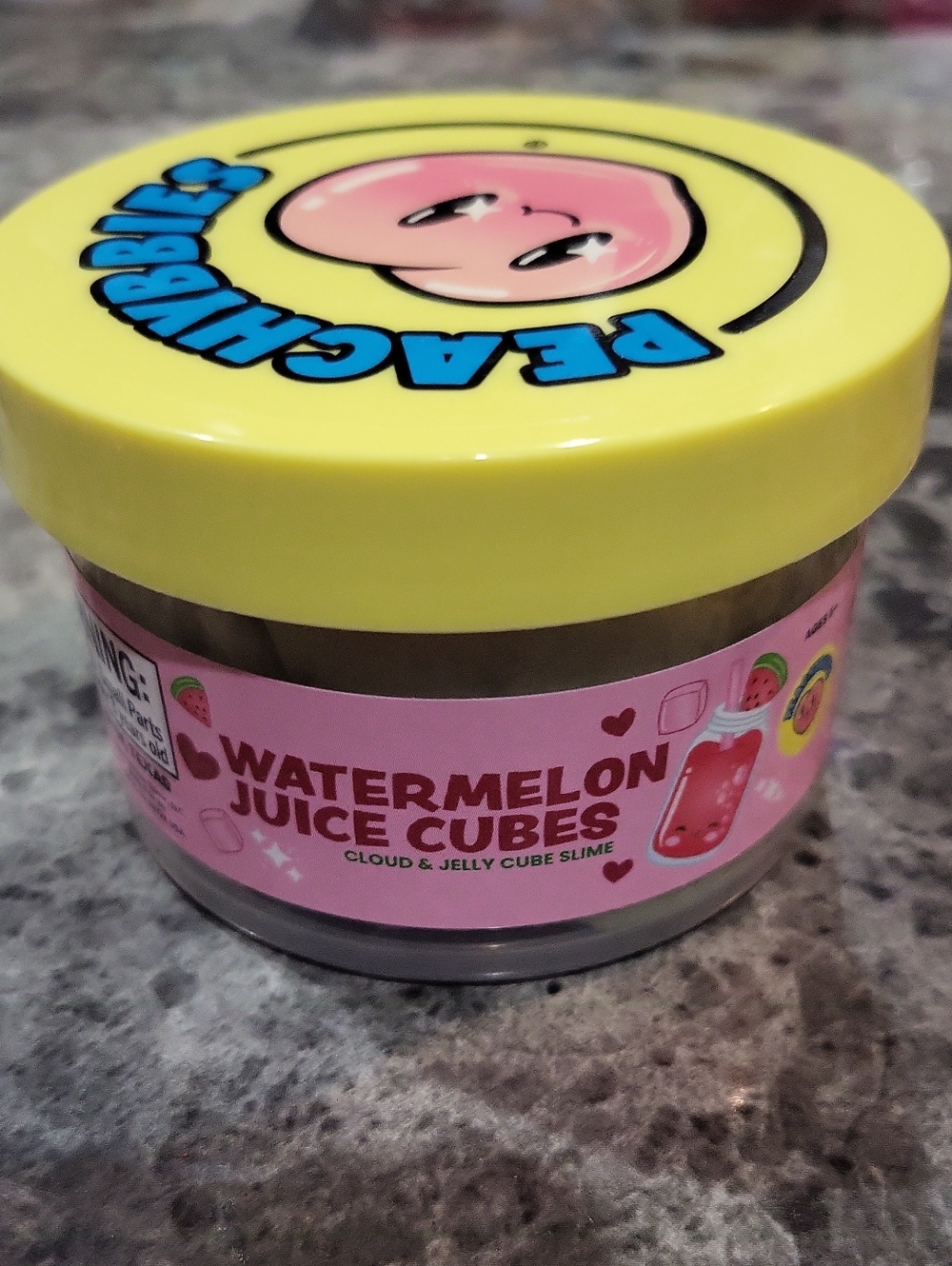 Peachybbies Watermelon Juice Cubes Slime